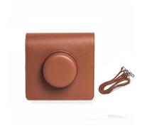 LiLiTok Wide EVO - Funda protectora de piel sintética retro para cámara Instax Wide Evo e impresora fotográfica, funda extraíble con correa ajustable para el hombro, Brown, Estilo retro