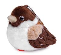 lilizzhoumax Gorrión de Peluche 16cm/6”, Peluche Gorrión Lindas Muñecas de Relleno de Roedores, Lindo Peluche Gorrión, Pájaro Suave Relleno Juguetes De Animales Salvajes, Regalo para Amigos Y Niños