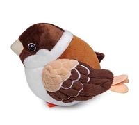 Lilizzhoumax Gorrión de Peluche 30cm/12”, Lindas Muñecas de Relleno de Roedores, Lindo Pájaro Suave Relleno Juguetes De Animales Salvajes, Regalo para Amigos Y Niños