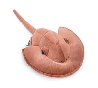 lilizzhoumax Peluche Cangrejo Herradura Tri-Spine 46cm/18” Lindas muñecas de Relleno de roedores Criaturas acuáticas Suave Relleno Juguetes De Animales Salvajes, Regalo para Amigos Y Niños muñeco