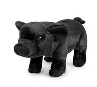 lilizzhoumax Peluche de Cerdo Negro 35cm/14” Cerdo Lindas muñecas de Relleno de roedores Peluche de Cerdo Suave Relleno Juguetes De Animales Salvajes, Regalo para Amigos Y Niños muñeco