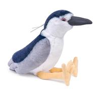 lilizzhoumax Peluche de Garza Nocturna 38cm/15” Lindas muñecas de Relleno de roedores Garza Nocturna Peluche Suave Relleno Juguetes De Animales Salvajes, Regalo para Amigos Y Niños muñeco Azul