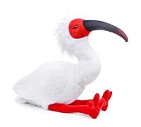 lilizzhoumax Peluche de Ibis Crestado 27cm/10” Ibis Crestado Lindas muñecas de Relleno de roedores Ibis Crestado Peluche Suave Relleno Juguetes De Animales Salvajes, Regalo para Amigos Y Niños muñeco