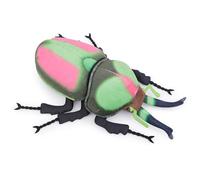 lilizzhoumax Peluche Escarabajo Ciervo Colorido 25cm/10” Lindas muñecas de Relleno de roedores Insecto de Peluche Suave Relleno Juguetes De Animales Salvajes, Regalo para Amigos Y Niños muñeco