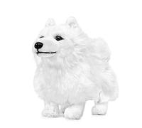lilizzhoumax Perro Samoyedo Peluche 32cm/12” Lindas muñecas de Relleno de roedores, Lindo Perro Peluche Suave Relleno Juguetes De Animales Salvajes, Regalo para Amigos Y Niños