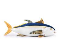 Lilizzhoumax Pez Atún Peluche Amarillo 40cm/16", Lindas Muñecas de Relleno de Roedores, Juguetes Suaves de Animales Salvajes