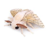 lilizzhoumax Polilla de peluche de 16 pulgadas, animal simulado, polilla de seda, peluche, kawaii, adorable, amante de los animales, juguete realista para animales salvajes, regalo de cumpleaños para