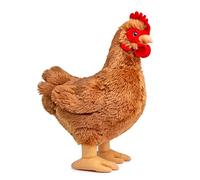 lilizzhoumax Pollo de Peluche 30cm/12”, Pollo de Peluche Lindas Muñecas de Relleno de Roedores, Lindo Aves de Corral Suave Juguetes De Animales Salvajes, Regalo para Amigos Y Niños