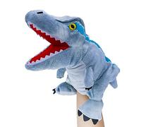 lilizzhoumax Velociraptor de Peluche Marioneta de Mano, Dinosaurio de Peluche Lindas Muñecas de Relleno de Roedores, Bonitos Juegos de rol, Juguetes interactivos de educación temprana para niños