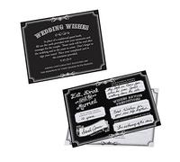LILLIAN ROSE 5.5"x4.25" Each Black Wishes Set of 48 Cards, Tela, Crema, 13.96 x 10.795 x 2.54 cm
