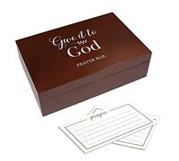 Lillian Rose Give It to God - Caja con 30 tarjetas de oración, 4.25 pulgadas, color marrón
