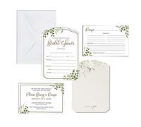 Lillian Rose Juego de 24 tarjetas y recetas de 24 W, invitaciones de despedida de soltera con sobres, tarjetas de recetas de instrucciones, talla única, multicolor