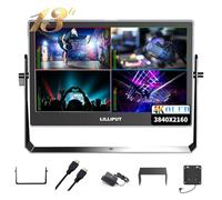 LILLIPUT A13 OLED Cámara Monitor 4K HDMI SDI,Full HD 3840×2160 IPS Monitor de radiodifusión Monitor de visión múltiple de Cuatro segmentos,Adecuado para cámaras portátiles y cámaras réflex Digitales