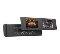 LILLIPUT Monitor de montaje en rack dual Monito 7 pulgadas RM-7029S 3-RU con vista de alcance 3G-SDI/HDMI 2.0 soporta hasta 1080p 60Hz SDI y 2160p 60Hz HDMI video