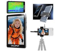 LILLIPUT V4 3,97 Pulgadas Mini cámara Monitor,190g,magnético para cámara Trasera 1080P, Modos Zebra y False Color, Compatible con iPhone y Android, para Selfies, Vlogs, transmisiones Directo (Negro)