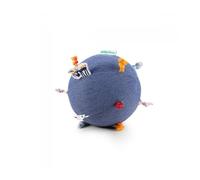 Lilliputiens- Pelota sensorial Sonora, Color Azul (JURATOYS 83398)