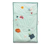 Lilliputiens - Alfombra de Despertar - Saco de Dormir - Alfombra 2 en 1 Joe el Dragón para bebés - Alfombra de Juego sensorial y Saco de Dormir Acogedor - Estrellas fosforescentes - 83463