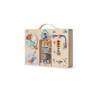 LILLIPUTIENS, Alice Se Viste según el Tiempo, Maletín, Desde 2 Años | Maletín de Madera Portátil con Asa y 6 Actividades, Regalo desde 2 Años, 30,8 x 6 x 20,3 cm
