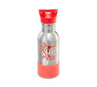LILLIPUTIENS 84471 Botella para niños de acero inoxidable, 600 ml, Wonder Stella, Con pajita y base de silicona antichoque, Óptima para la escuela, picnics y paseos, Desde 2 años