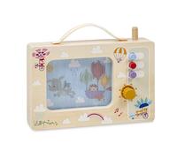 LILLIPUTIENS - Caja de música Animada de Madera Joe el dragón - Juguete Musical para bebés a Partir de 10 Meses - Melodía Fly Me to The Moon - Estimula la Vista y el Despertar Musical - 24 cm - 83635