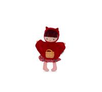 Lilliputiens, Caperucita Roja, Marioneta de Mano, Desde 2 años | 3 Etiquetas Ocultas en el Bolsillo Delantero y Tejidos de Distintos Tactos para contar el cuento, 27 Cm