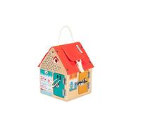 Lilliputiens - Casa de aprendizaje multi-cierres de madera - Juguete educativo de madera con 6 sistemas de cierre - Llaves, velcro, cerrojo, gancho... - Motricidad e imaginación - Desde 3 años - 83263