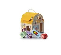 Lilliputiens Juguete educativo Casa sonora con formas - Madera, animales y sonidos - Desde 10 meses