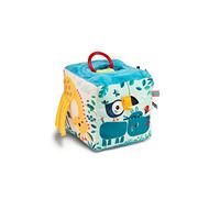 Lilliputiens - Cubo sonoro de Actividades Jungla - Cubo Interactivo de Tela con Sonidos de Animales, Espejo y Texturas diversas - Estimula la motricidad Fina - Juguete Educativo Desde 9 Meses - 83399