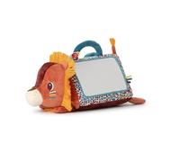 LILLIPUTIENS - Espejo de Actividades para bebés - Cubo Safari de Tela Suave - Triángulo multiactividades - Juguetes para el Desarrollo del bebé - A Partir de 3 Meses - 34cm - 83562