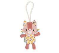 LILLIPUTIENS - Etiqueta para Equipaje Infantil Jeanne Le Chat - Colorida y Personalizable para Maletas - Accesorio para Equipaje - Rosa - 16 cm - A Partir de 2 años - 83621