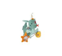 LILLIPUTIENS, Joe Acti-Nomade Juguete de Actividades, Desde 3 Meses | Dragón para Colgar con Sonajero, Espejo de Cuentas y Papel Crujiente; Incluye 1 Peluche para Jugar de Viaje