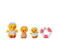 LILLIPUTIENS - Juguetes de Baño para Niños Patitos - Mamá Pato y Sus Dos patitos - Divertido para el baño y la Piscina - Estimula la motricidad y el Despertar - Desde 6 Meses - 83544