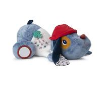 LILLIPUTIENS, Jules Perro Peluche de Actividades 55 cm, Desde 6 Meses | Maxi Perro con 5 Actividades: Mordedor, Pop-It, Espejo, Papel Crujiente y Cascabel, Regalo de Nacimiento