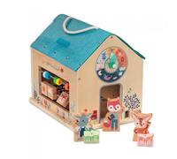 Lilliputiens - La MIA Prima scuola - Giocattolo Educativo in Legno con personaggi, Aula e Cortile - Stimola la motricità, l’immaginazione e la riflessione dei Bambini - Dai 2 Anni - 83422