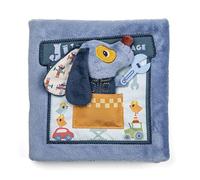 LILLIPUTIENS - Libro de Actividades de Tela - El Garaje de Jules - Juguete Educativo para Viajar y para casa - Desarrollo de los sentidos y la coordinación - A Partir de 12 Meses - 83585