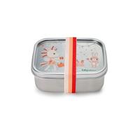 Lilliputiens - Lunch box Happy Lena - Fiambrera de acero inoxidable con tapa asegurada con elástico - Mantiene los alimentos frescos - Ideal para la escuela, salidas y picnics - Desde 2 años - 84468