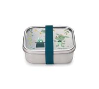 LILLIPUTIENS 84470 Magic Joe Lunch box, Fiambrera de acero inoxidable con tapa y elástico, Mantiene los alimentos frescos, Óptimo para la escuela, salidas y picnics, Desde 2 años