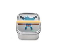 Lilliputiens - Lunch box Super Marius - Fiambrera de acero inoxidable con tapa asegurada con elástico - Mantiene los alimentos listos - Ideal para la escuela y salidas - Desde 2 años - 84469