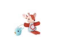 LILLIPUTIENS - Marioneta de Dedos Stella - Peluche de Despertar para divertir y estimular al bebé - con sonajero, Espejo y Papel crepitante - Divertido y práctico para Salidas - Desde 6 Meses - 83426