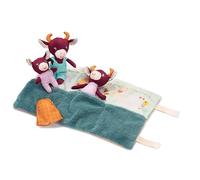 LILLIPUTIENS - Marioneta de Dedos Stella - Peluche de Despertar para divertir y estimular al bebé - con sonajero, Espejo y Papel crepitante - Divertido y práctico para Salidas - Desde 6 Meses - 83426