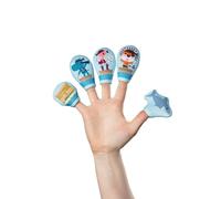 LILLIPUTIENS - Marionetas de Dedo - Piratas - Juguete para el baño con 5 Marionetas de Neopreno - Divertido y Educativo, estimula la motricidad Fina y la imaginación - Desde 10 Meses - 83353