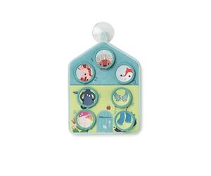 Lilliputiens, Me Lavo, Panel Educativo para el Baño, Desde 18 Meses | 7 Fichas de Partes del Cuerpo para Emparejar, Descubre el Cuerpo Mediante el Juego Simbólico en el Baño