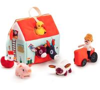 LILLIPUTIENS Mi Primera Granja Felpa Tela Playset 9 Pieza Nuevo en Caja 12M+