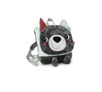 LILLIPUTIENS 84483 Louis el Lobo Mochila blanda para niños, Confortable y divertida con detalles coloridos, Óptima para la guardería y salidas, Estimula la imaginación, Desde 10 meses,