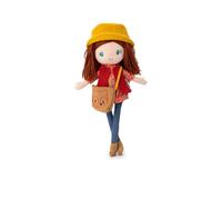 Lilliputiens - Muñeca de Tela Léa - La muñeca Natural y acogedora - Amiga Dulce y ecológica para niños Desde 2 años - Juguete Educativo con Accesorios Removibles - Muñeco para bebés - 83489
