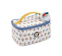 Lilliputiens - Neceser Infantil Jules el Perro - Compacto y Divertido - Accesorio de Viaje - Estampado Blanco y Azul - 21 cm - A Partir de 2 años - 84494