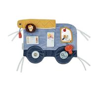 LILLIPUTIENS - Panel de Actividades sensoriales con Accesorios de Tela - Jules el Perro - Juguete de estimulación para bebés - Azul - 42 cm - Desarrollo de la motricidad - A Partir de 3 Meses