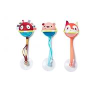LILLIPUTIENS - Pelotas de baño (x3) - Juguete Interactivo para bebés con ventosas - Flotantes y Coloridas - Ideal para la Hora del baño Desarrollo sensorial - Desde 3 Meses - 83051
