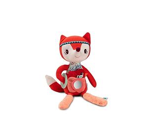 Lilliputiens, Peluche de Actividades Alice la Zorra, Peluche Interactivo con Anillo de dentición, Espejo, Campanilla y Juego de esconderse, Juguete Que estimula la motricidad, Desde 9 Meses, 83400