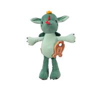 LILLIPUTIENS - Peluche Musical - Joe el dragón - Juguete sonoro para calmar y estimular al bebé Desde el Nacimiento - con Dulce melodía y Flauta de Pan de Madera - Idea Regalo de Nacimiento - 83392